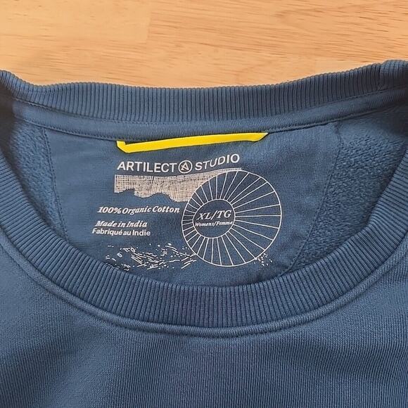 Artilect Systems Womens Crewneck Pullover Size‎ XL Teal Blue Outdoor Gorpcore - Picture 3 of 9